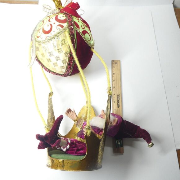 Mark Roberts World’s Fair Balloon Elves Hot Air Balloon Elf AS IS BROKEN FINGER - Picture 10 of 10